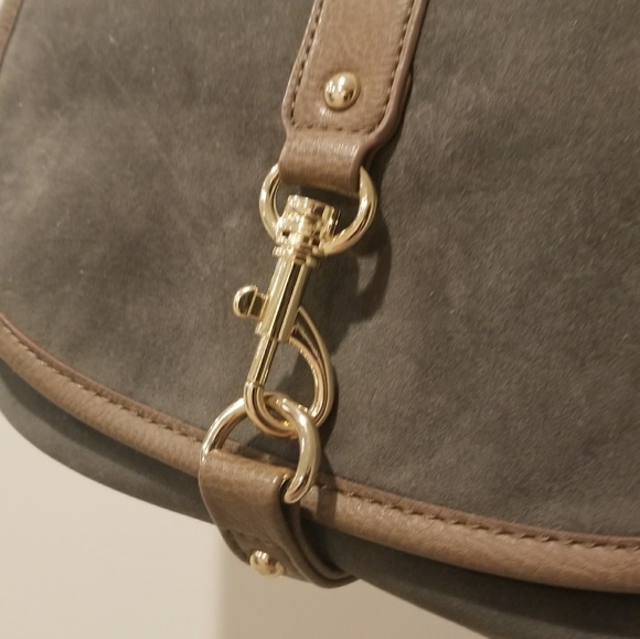 💖💥New to the closet💥💖NWOT Olive green Suede handbag - Picture 4 of 15